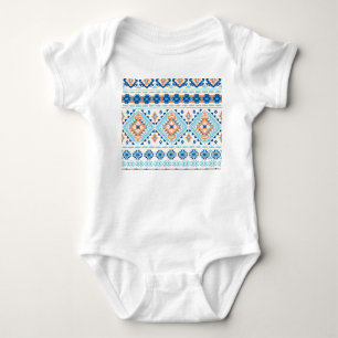 Body Para Bebê Padrão de ornamento de tapete tribal indiano