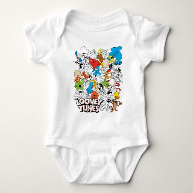 Body Para Bebê PADRÃO DE Pop de Cores DO LOONEY TUNES™ (Frente)