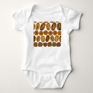 Body Para Bebê Padrão de Vintage do Buns alemão