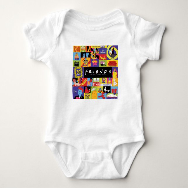 Body Para Bebê Padrão FRIENDS™ Icônico (Frente)