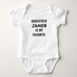 Body Para Bebê Padrinho Personalizado é Meu Favorito