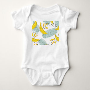 Body Para Bebê Padrões de colheita de bananas suculentas