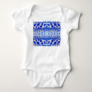 Body Para Bebê Padrões Nativos do Seta do Indigo Étnico