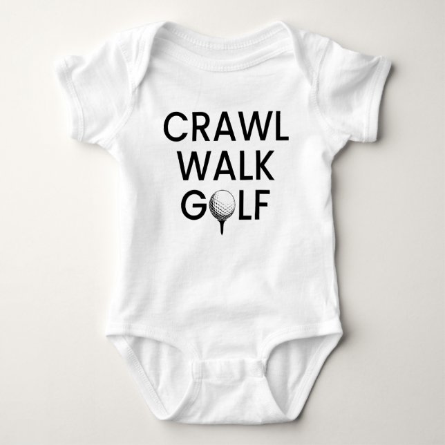 Body Para Bebê Pai de Golfe Caminhada de Crawl (Frente)