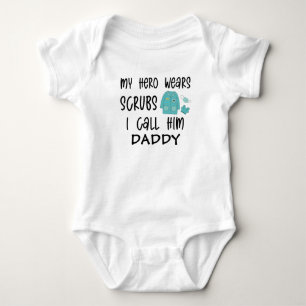 Body Para Bebê Pai de ultrassom - Uniformes de Enfermagem - Técni