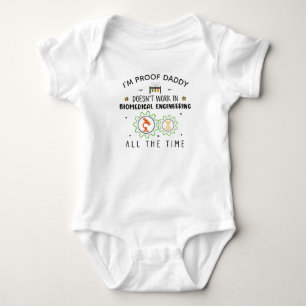 Body Para Bebê Pai Engenheiro Biomédico Engraçado - Biomédico