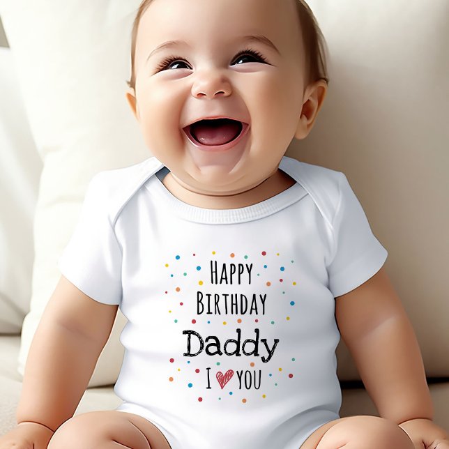 Body Para Bebê Pai Feliz de Aniversário (Happy Birthday Daddy Baby Bodysuits - Adorable Designs for Dad's Big Day!)