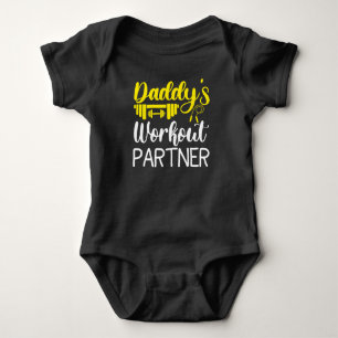 Body Para Bebê Pai Gym Bebê Cresce Presentes Engraçados