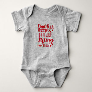 Body Para Bebê Pai Gym Bebê Cresce Presentes Engraçados