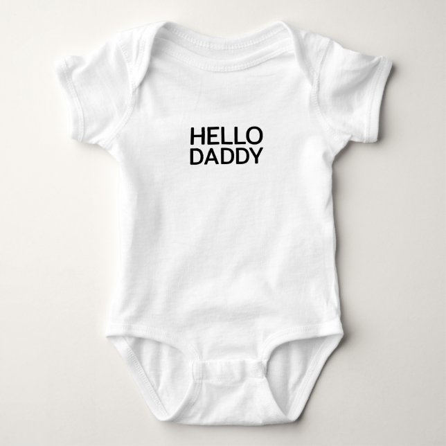 Body Para Bebê Pai HELLO minimalista (Frente)