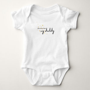Body Para Bebê Pai inicial bem-vindo