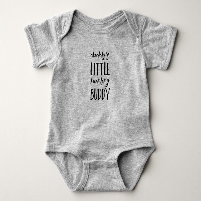 Body Para Bebê Pai Little Hunting Buddy (Frente)