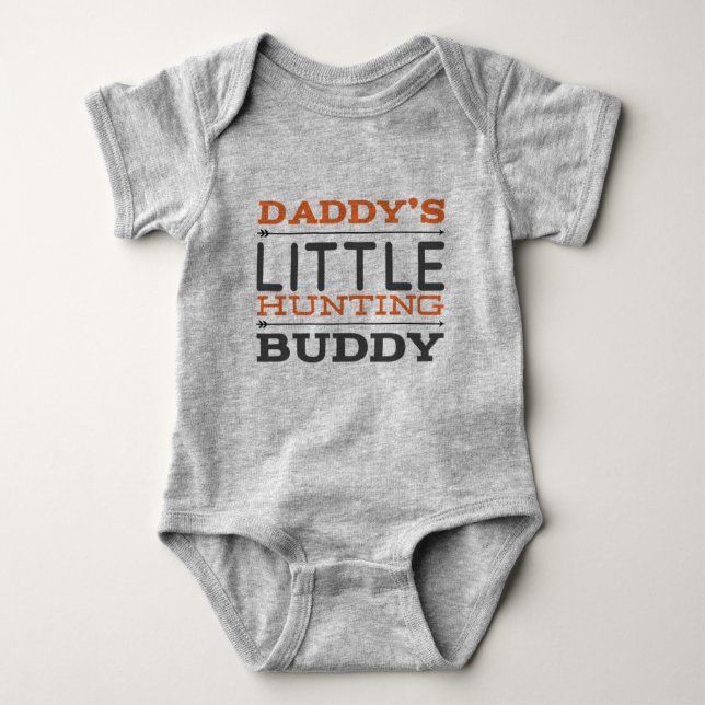Body Para Bebê Pai Little Hunting Buddy (Frente)