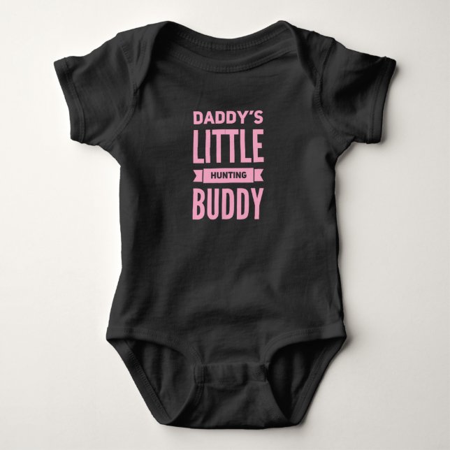 Body Para Bebê Pai Little Hunting Buddy (Frente)