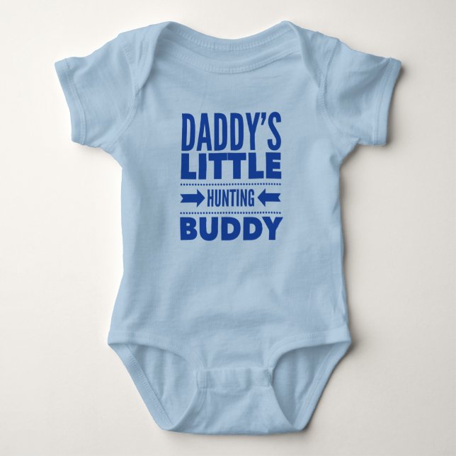 Body Para Bebê Pai Little Hunting Buddy (Frente)