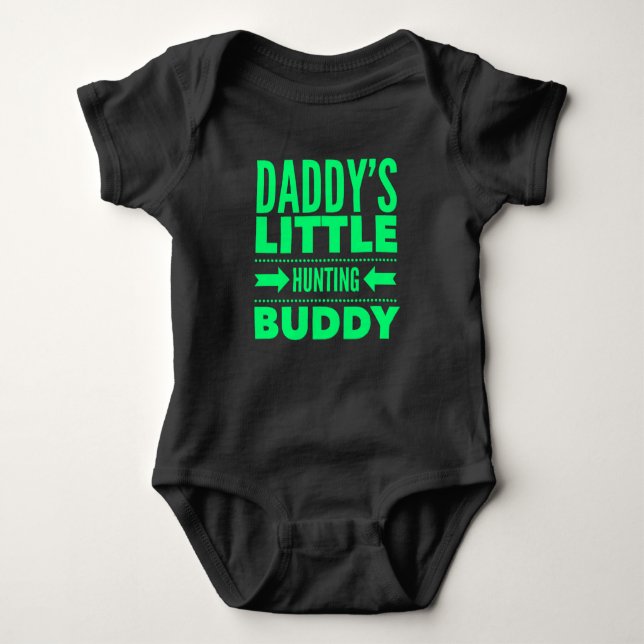 Body Para Bebê Pai Little Hunting Buddy (Frente)