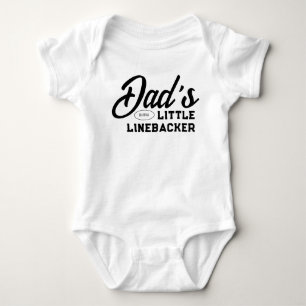 Body Para Bebê Pai Little Linebacker American Football Boy