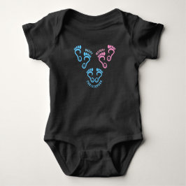 Body Para Bebê Pai Mãe Filho Pegadas