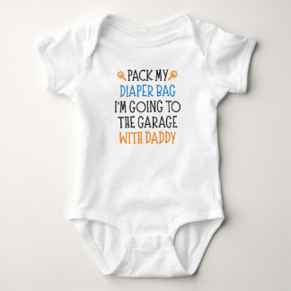 Body Para Bebê Pai Mecânico Engraçado Frase de Bebê