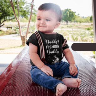Body Para Bebê Pai pescador companheiro babá de roupa