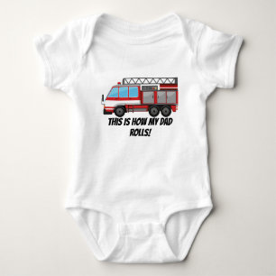 Body Para Bebê Pais de bombeiros para bebês
