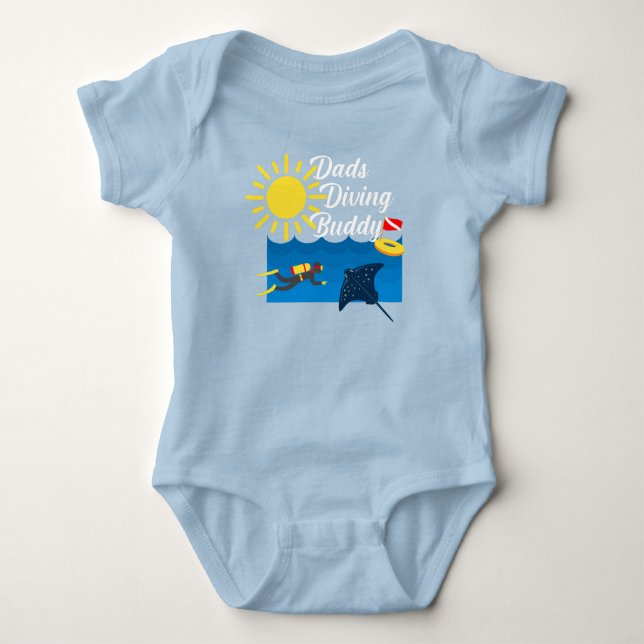 Body Para Bebê Pais Dirigindo Design de Buddy - Bebê Jersey (Frente)