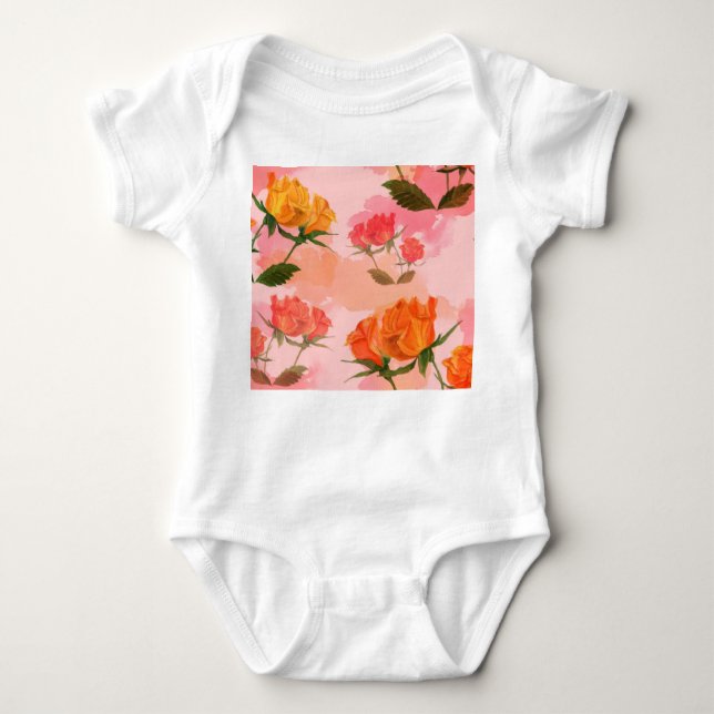 Body Para Bebê Paisley bandana impressão, design de cachecol de s (Frente)