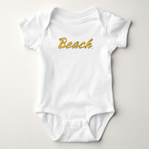 Body Para Bebê Palavra de praia