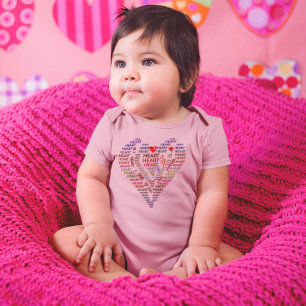 Body Para Bebê Palavras de Rosa e maiô