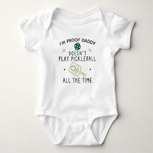 Body Para Bebê Palerma de Pickleball Papai Pickleball Paddles Fof