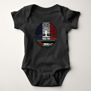 Body Para Bebê Palestina, Francês, Francês, Raízes da Árvore Pale