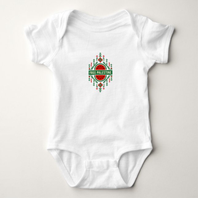 Body Para Bebê Palestina Livre (Frente)