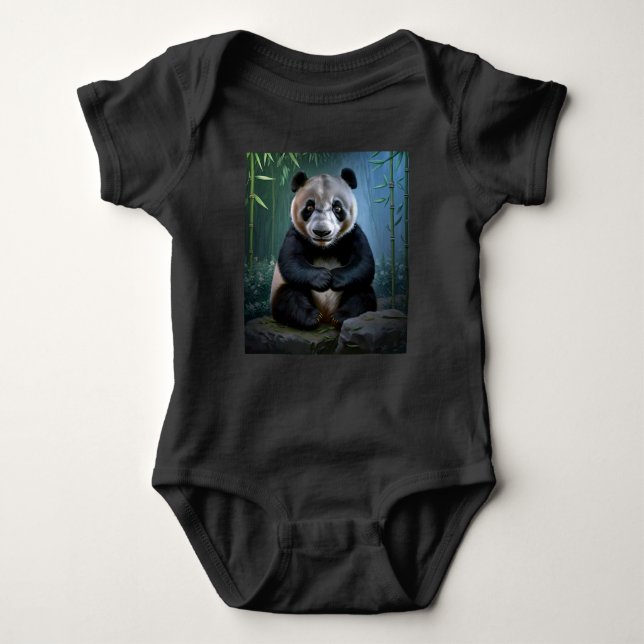 Body Para Bebê Panda (Frente)