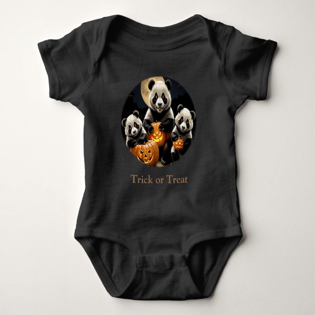 Body Para Bebê Panda Bears (Frente)