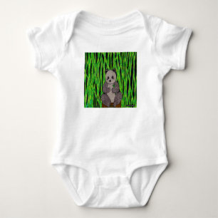 Body Para Bebê Panda (branco) - Bodysuit de Bebê