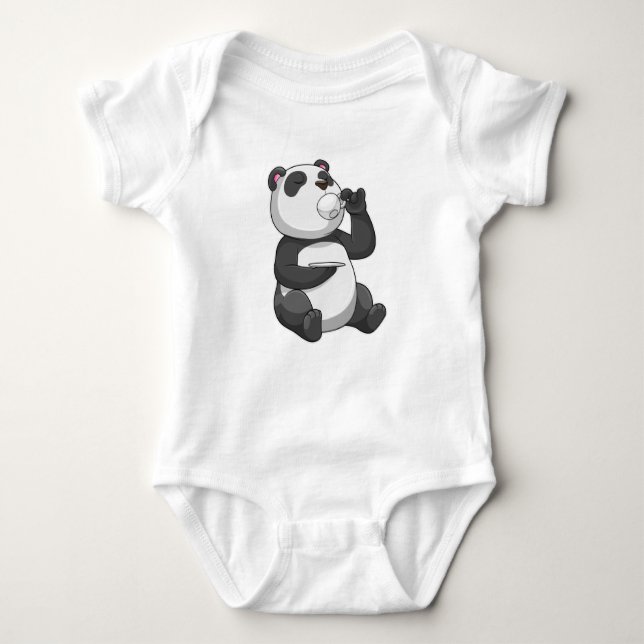 Body Para Bebê Panda com a Taça Tea (Frente)