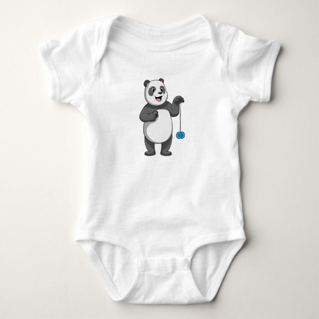 Body Para Bebê Panda com Yo-yo (Frente)