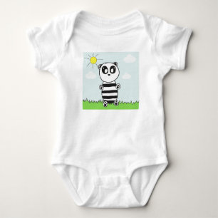 Body Para Bebê Panda Crianças