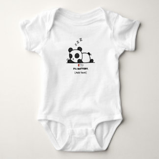Body Para Bebê : Panda Kawaii Fofo - Bateria Baixa 1% Hora da Son