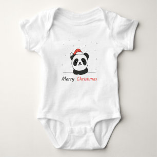 Body Para Bebê Panda Natal Neve Animais de inverno Pandas