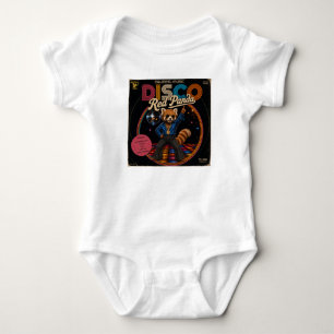 Body Para Bebê Panda Vermelho Disco
