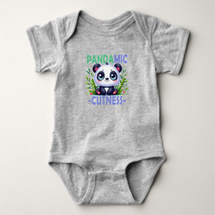 Body Para Bebê Pandâmica Cuteness. Bela animação de Panda