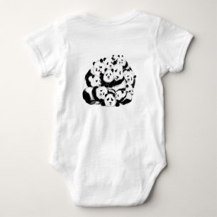 Body Para Bebê Pandas Big Hug - Pandas-emic - Divertido - Pintura