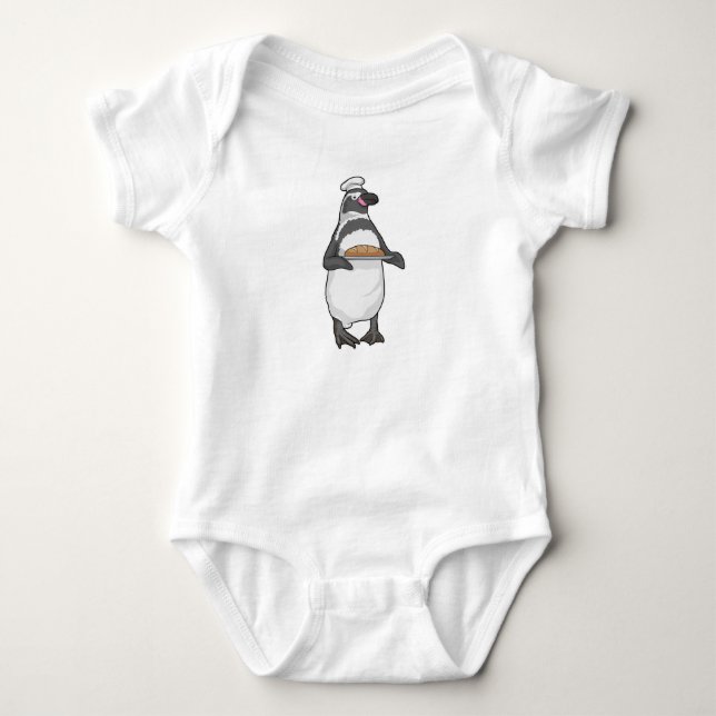 Body Para Bebê Pão de Pinguim (Frente)