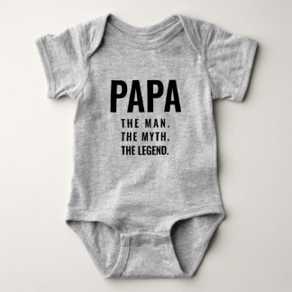 BODY PARA BEBÊ PAPA. O HOMEM. O MITO. A LENDA.