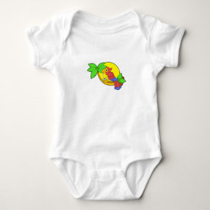 Body Para Bebê Papagaio com Coco