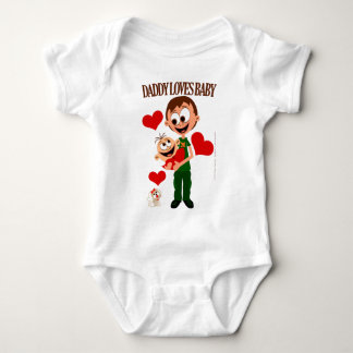 Body Para Bebê Papai Ama Bebê - Corpos de Bebê 01 - Branco