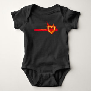 Body Para Bebê Papai/Mamãe Personalizado é um Bombeiro Herói