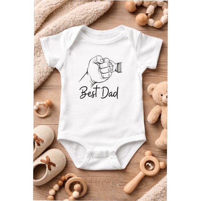Body Para Bebê Papai Moderno Bonito Melhor (Criador carregado)