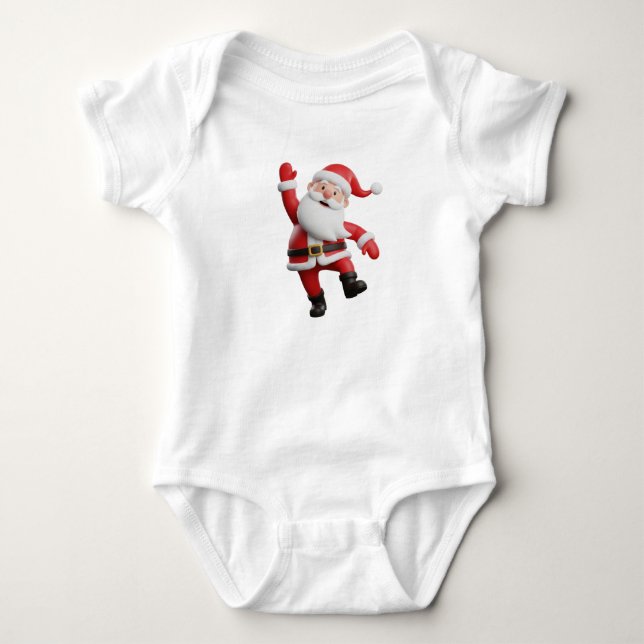 Body Para Bebê Papai Noel (Frente)
